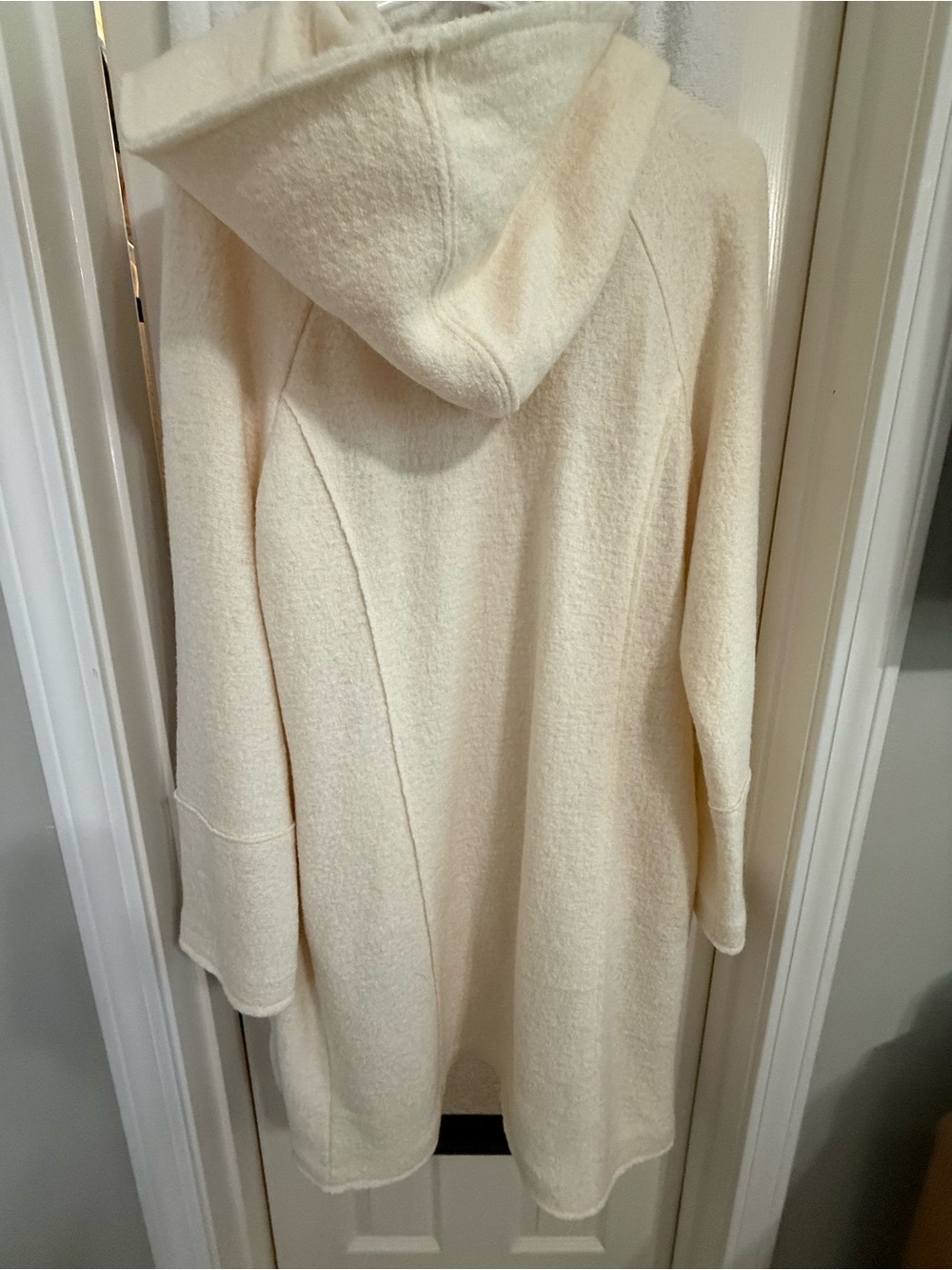 Joie Cream Hooded Open-Front Cardigan Sweater - Picture 2 of 2